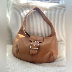 COACH Tan Soft Leather Hobo Satchel Bag/Purse. E33-9282 Good Used condition